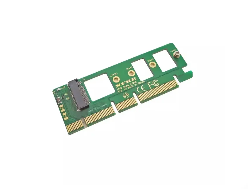 Adaptador NVMe M.2 NGFF SSD Riser Card PCI Express 3.0 16x X4 Conversor para velocidades de transferência de dados aprimoradas
