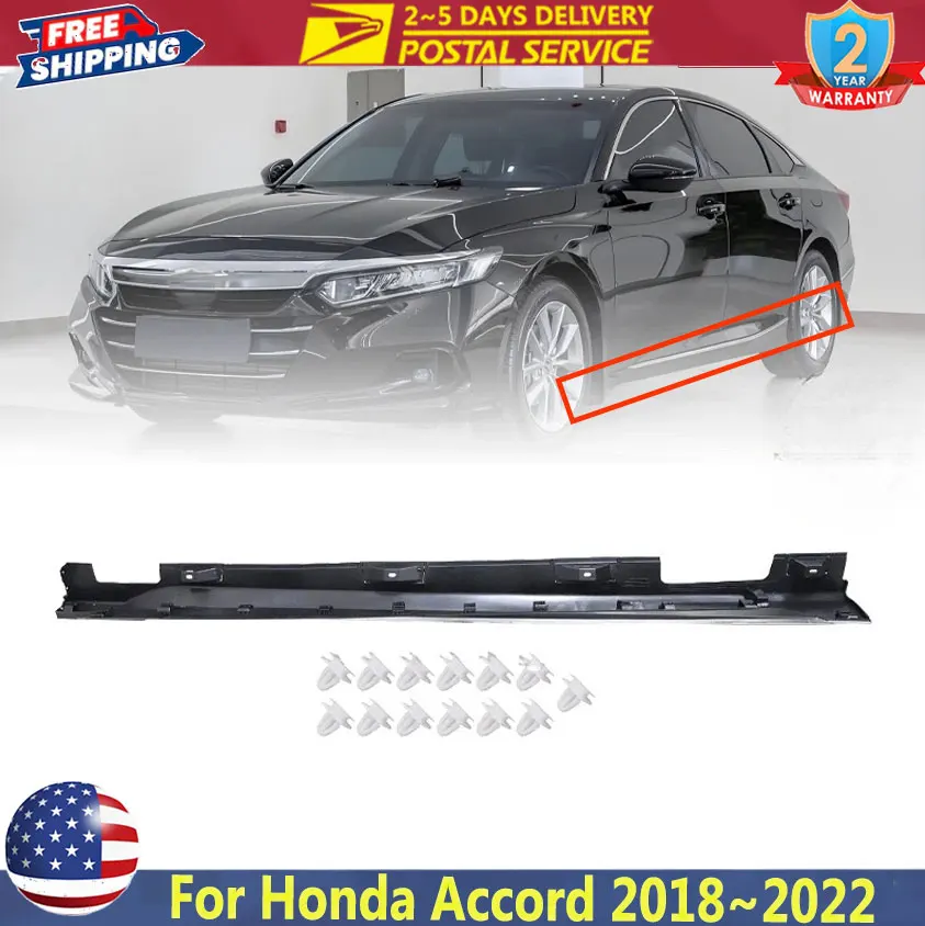 

Литая юбка с левой пассажирской стороны, молдинг для Honda Accord 1.5L 2.0L 2018 ~ 20222, удлинительная панель, разветвители, комплекты диффузора