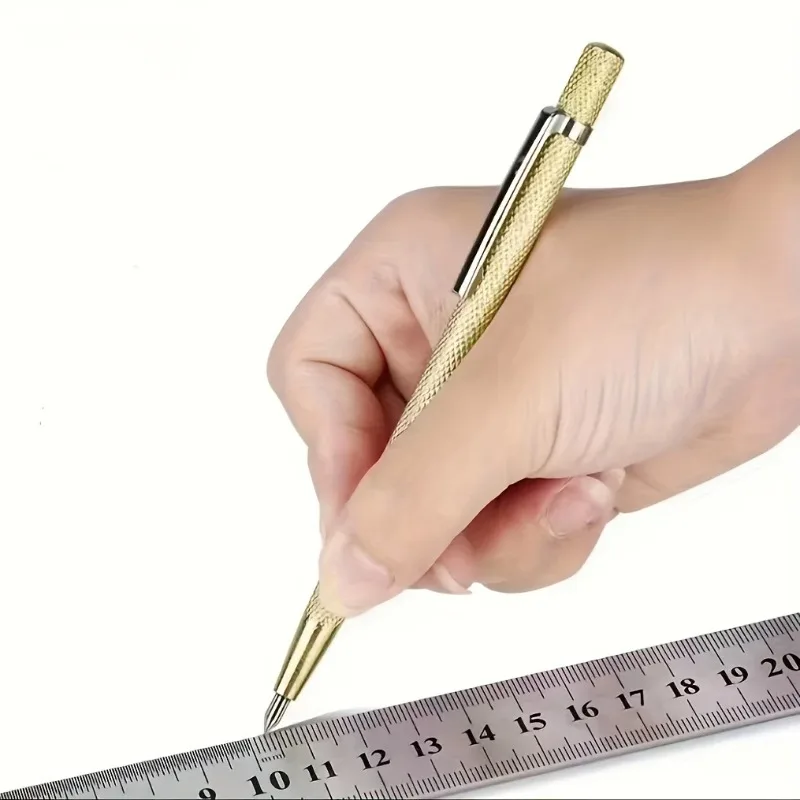 2/5-Pack Diamond Nib Titanium Pen - Precision-Grade Multi-Material Engraving Tool for Glass Tile Metal Wood (Professional Use)