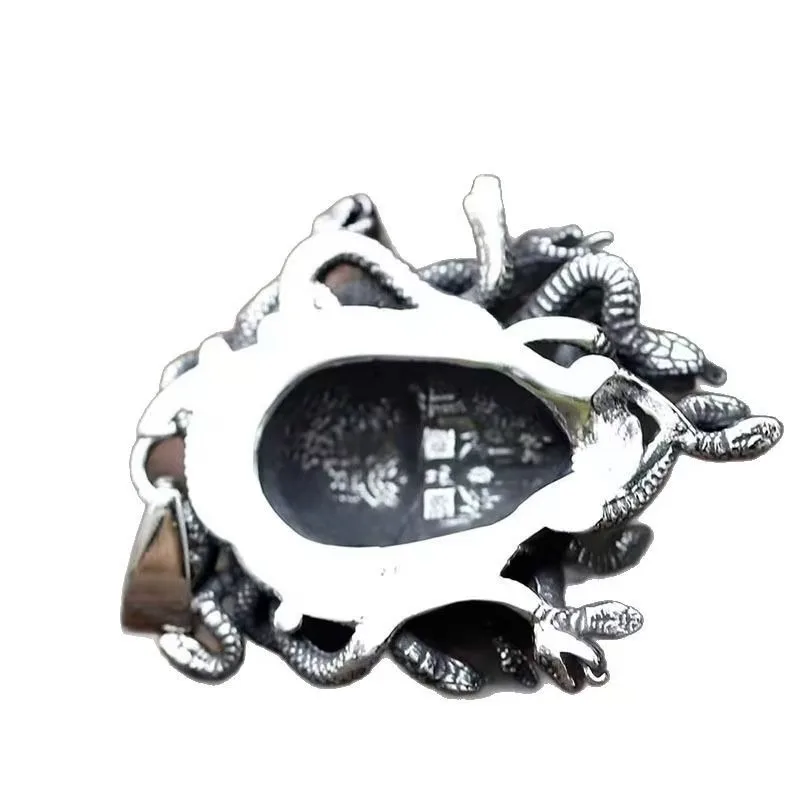 Translation of Zh Text to En: Gothic Greek Mythology Medusa Pendant Snake Necklace for Cross-Border Europe and America Punk St