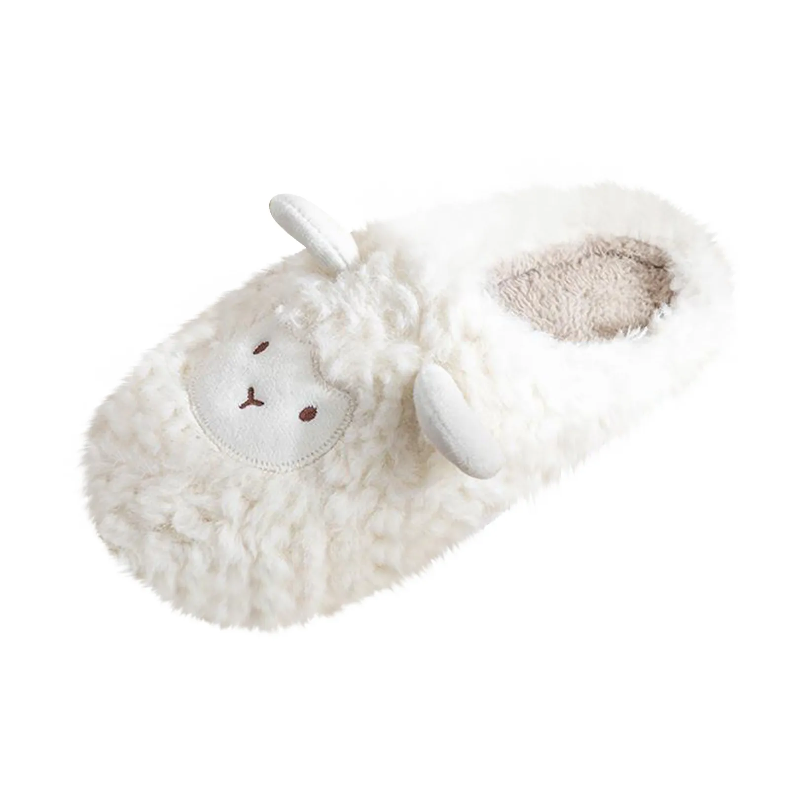 النساء المنزل رقيق النعال منصة المضادة للانزلاق أحذية دافئة مريحة لطيف الأغنام في الهواء الطلق زوجين النعال النساء الرجال السيدات الأحذية