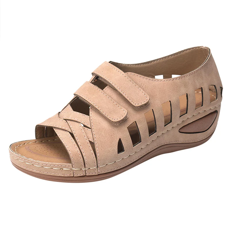 2022 Casual Heels Sandals Shoes Women Sandals Soft Wedges Shoes For Women Summer Sandals Female Wedge Sandalias Mujer