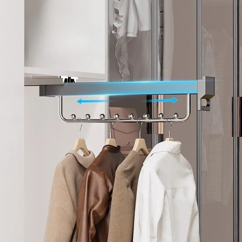 Appendiabiti telescopico Appendiabiti in lega di alluminio Appendiabiti per guardaroba retrattile Appendiabiti Organizzatore portatile Mobili
