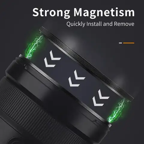 K & F CONCEPT 마그네틱 링 어댑터 및 ND UV CPL 마그네틱 카메라 렌즈 필터 – 49mm, 52mm, 55mm, 58mm, 62mm, 67mm, 72mm, 77mm, 82mm 호환