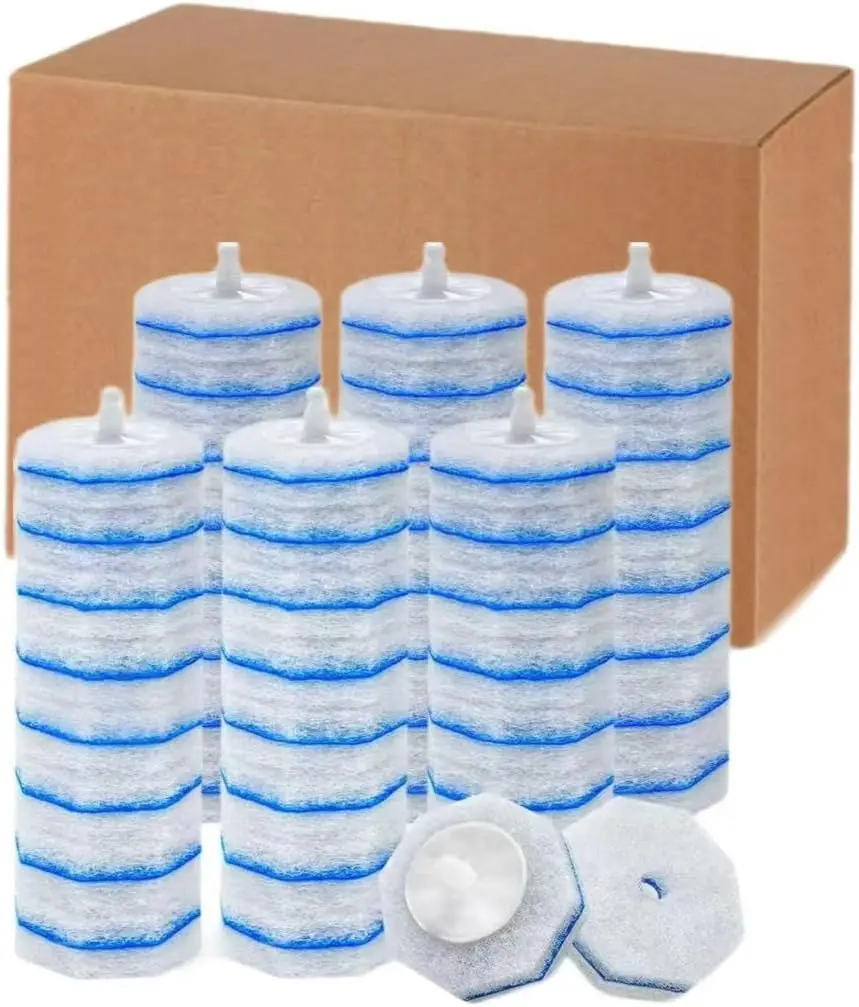 

60 сменных насадок для туалетного ершика Clorox, одноразовые чистящие подушечки для унитаза, подходят для большинства моделей