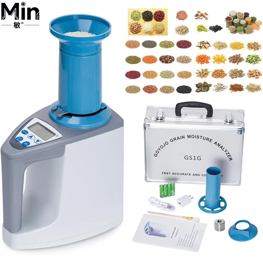 High Precision Digital Grain Moisture Meter Automatic Humidity Tester for Corn Rice Wheat Various Grains