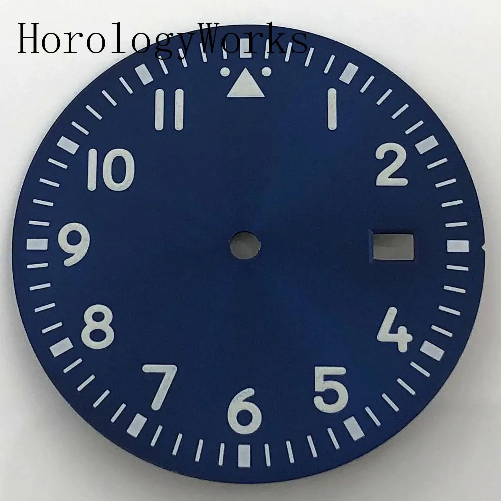 أجزاء ساعة مضيئة بقرص معقم 34 مم تناسب الحركة الميكانيكية الأوتوماتيكية NH35/NH36