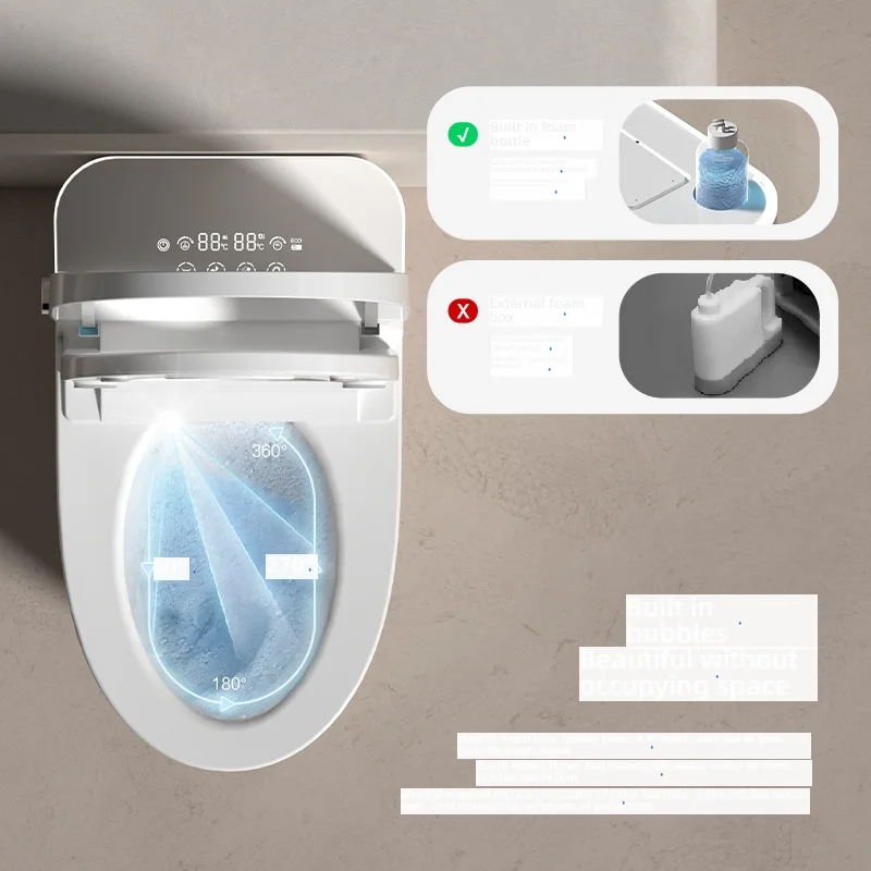 الجملة انقطاع التيار الكهربائي فلاشينغ IPX4 المرحاض الذكي للماء التنظيف المحمول التحكم عن بعد التلقائي مرحاض ذكي