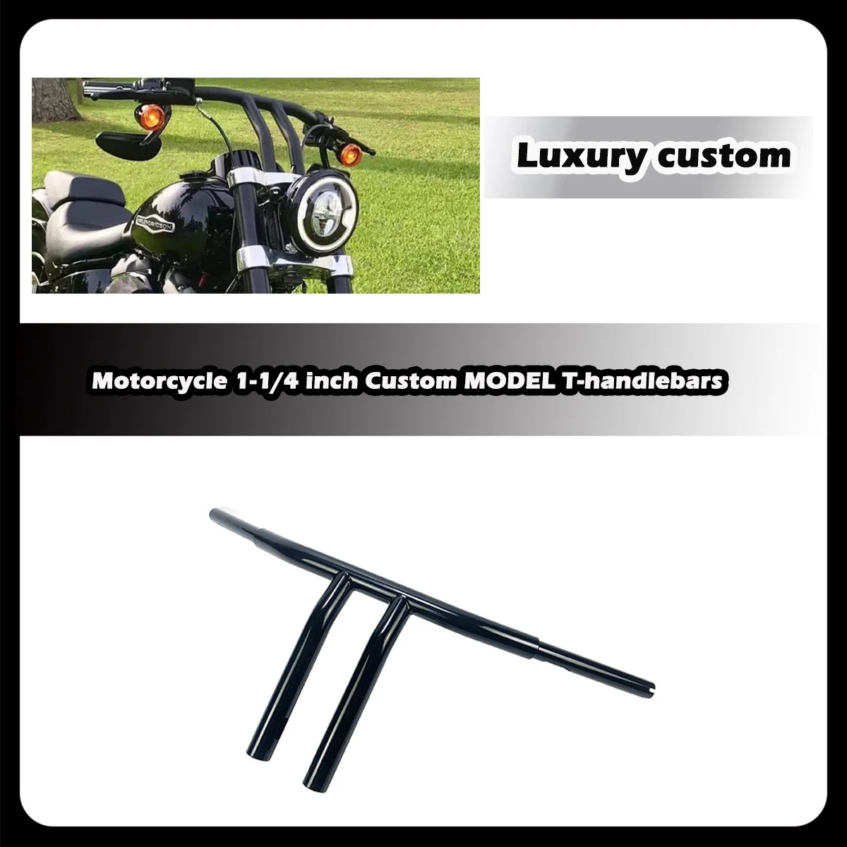 

ZDQ Премиум Мотоцикл 1-1/4 дюйма Т-образный руль на заказ для Harley Dyna Low Rider S Night Rod Muscle Fat boy Fat bob
