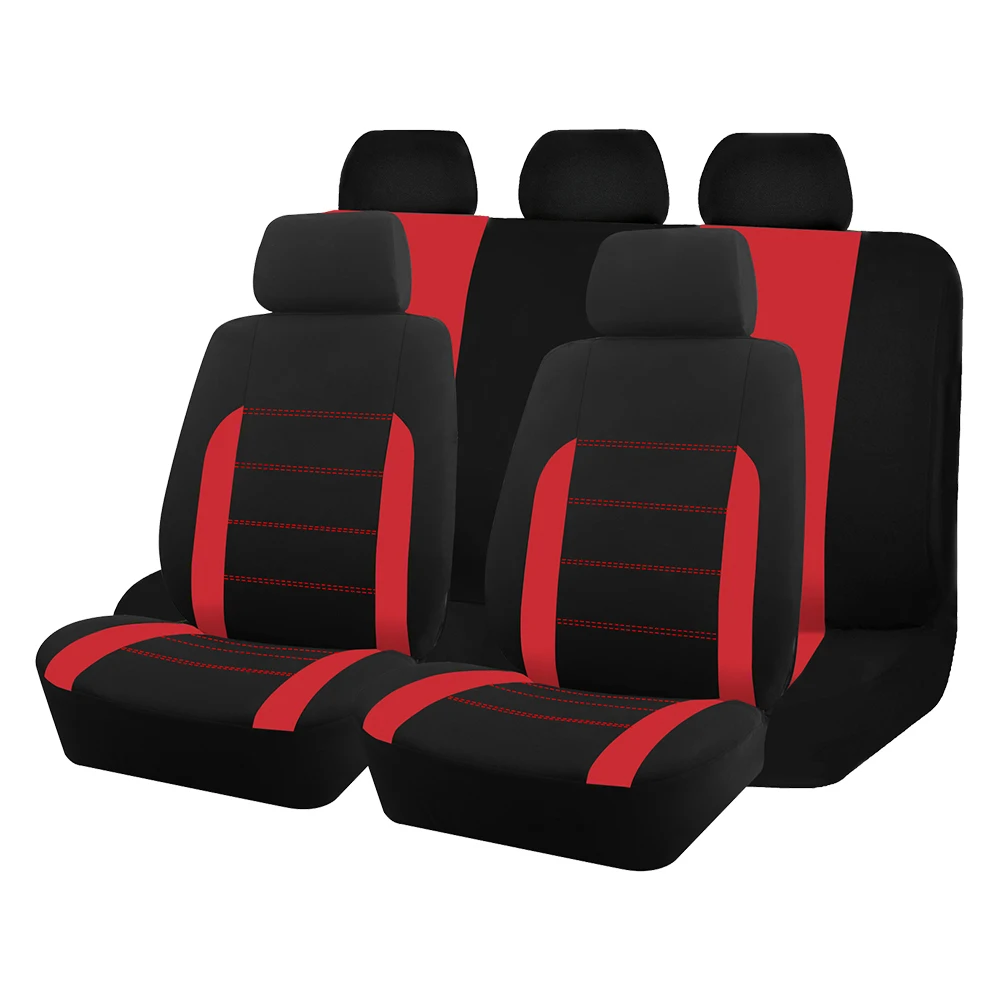 Universal Car Seat Covers Fit For Most Car Suv Truck Polyester Fabric Seat Covers For Cars Full Set Accessories Interior