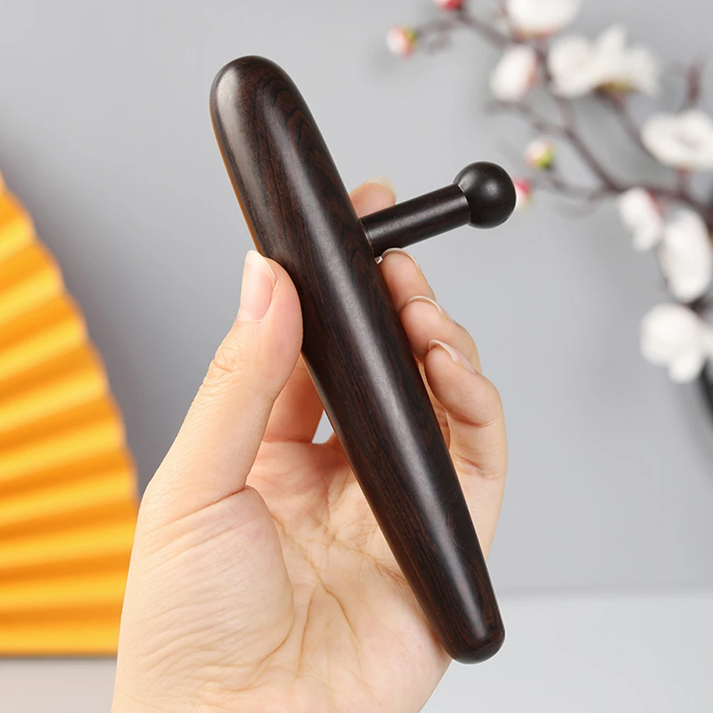 Manual Deep Tissue Massage Tool Wooden Point Massager Tool for Muscle Knot Release and Full Body Acupuncture Massage Stick