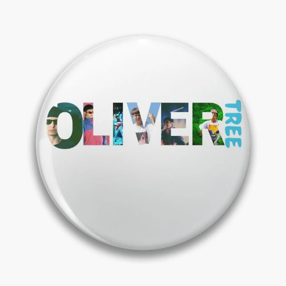 oliver tree essential t shirt | sticker Pin Holographic Star Heart Pin Brooches Laminated Button Fashion Accessory
