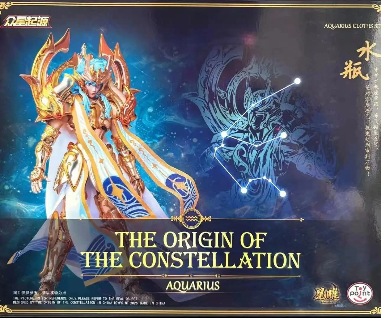 

Toypoint Saint Seiya Myth Cloth Soul of God SOG EX Aquarius Camus with Object Action Figure Knights of Zodiac TP