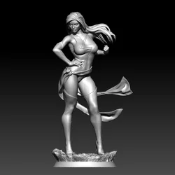 1/24 75mm  1/18 100mm Resin Model Super Girl Figure Sculpture Unpainted No Color RW-1160