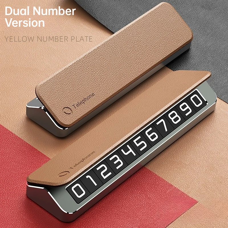 Car Temporary Parking Sign Ornament Moving Phone Number Signboard Portable No Parking Notification Tag Parking license plate