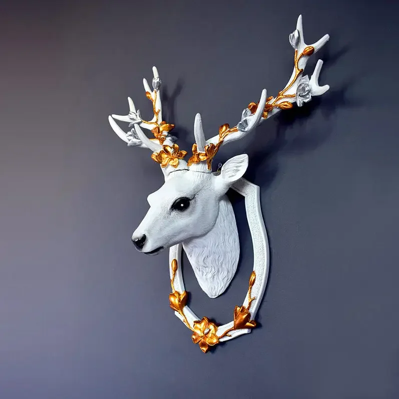 Zhaocai Fulu Wall Decoration Wall Hanging American deer head wall hanging ornament decoration