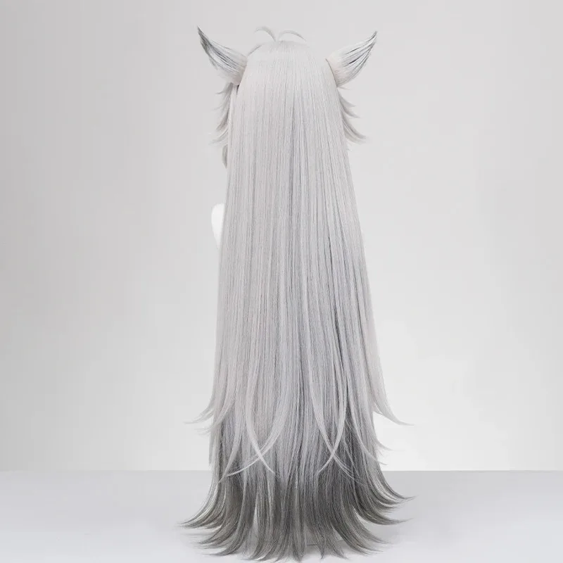 

DY20Game Arknights Lappland The Decadenza Cosplay Wig Lappland Cosplay Hair Offwhite Long Hair Wig For Hallowen Play Role Prop25