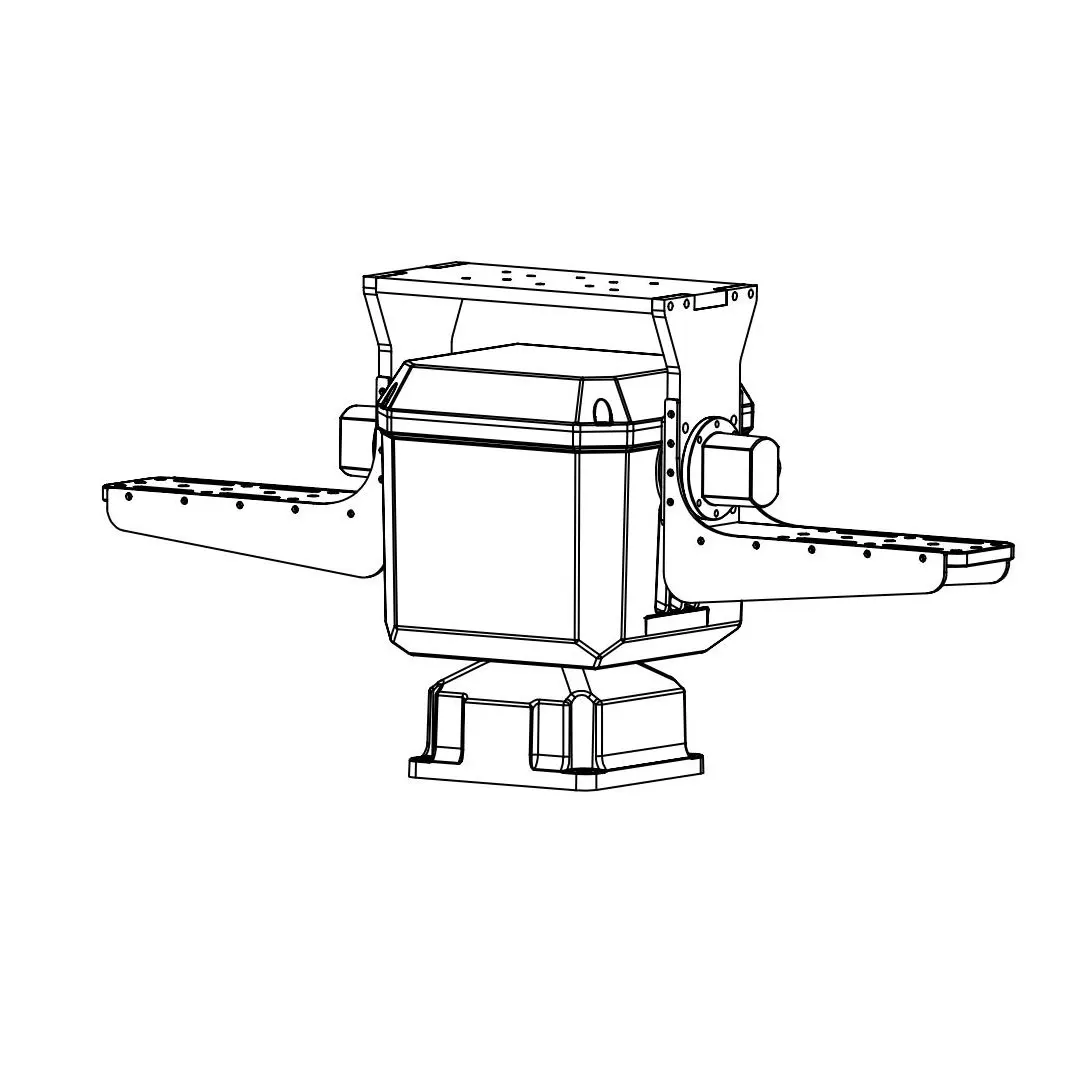 20~40Kg high-precision pan tilt head, servo motor harmonic drive structure design, RS422 interface suppor Pelco protocol
