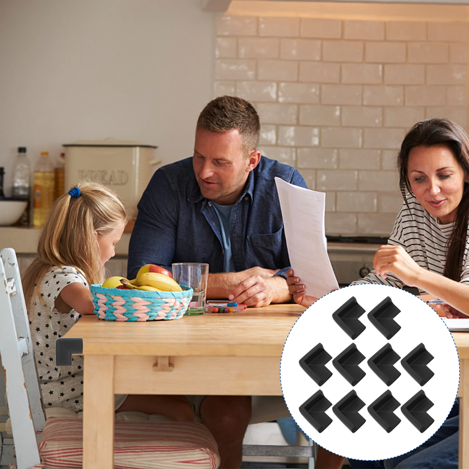 10 قطع من واقيات الزوايا الآمنة للأطفال، أغطية زوايا شفافة لحواف الأطفال الصغار لأثاث جدران الطاولات