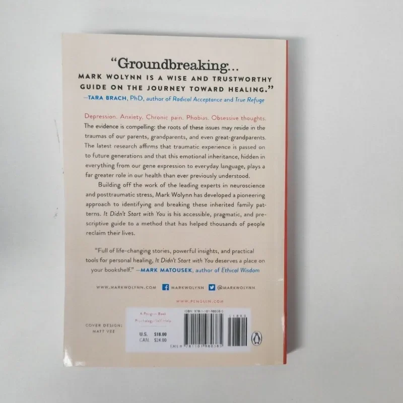 It Didn't Start with You By Mark Wolynn How Inherited Family Trauma Shapes Who We Are and How To End The Cycle Paperback Book