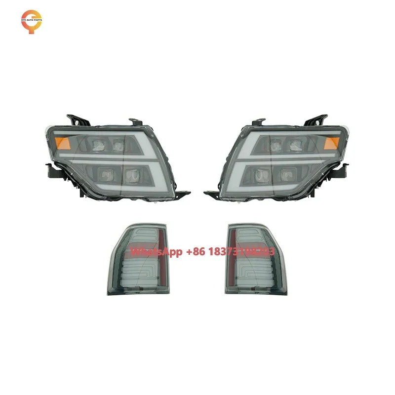 Modified CAR LED HEADLIGHTS Headlamp Rear Tail Light for Pajero