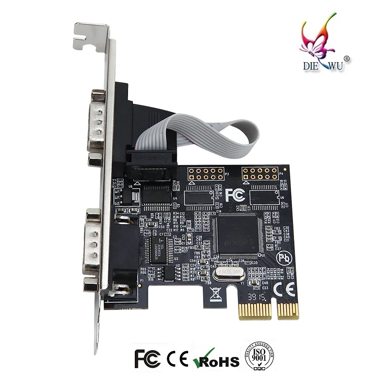 2PCS PCIe-2개의 직렬 포트 카드 O/I 카드 AX9900 칩