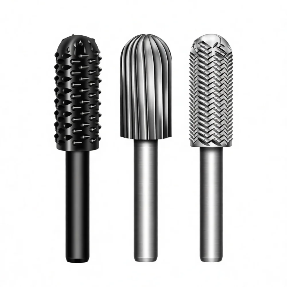 Abrasive Rotary Burr Set For Woodworking Metal Grinding Head Drill Accessory Shaping Engraving Rasp Texture Cutter Tools