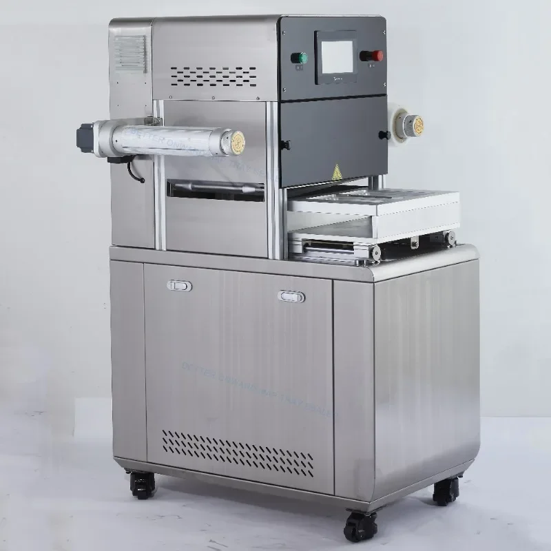 DJL-320G Pneumatic  Flushing Fresh-keeping Nitrogen  Filling Modified Atmosphere Packaging MAP Tray Sealing Machine