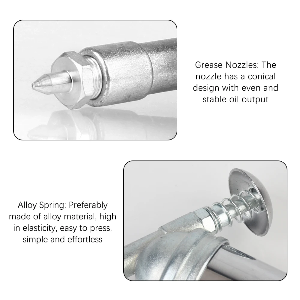 مسدس شحم صغير سبيكة 1000PSI مخرج ضغط مزيتة 80cc قدرة مزيتة أداة يدوية اكسسوارات السيارات آلة يده #5