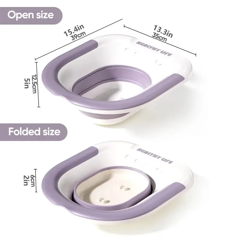 Special Folding Sitz Bath Basin for Pregnant Women & Hemorrhoid Relief Safe Material Home Care Comfort during Pregnancy