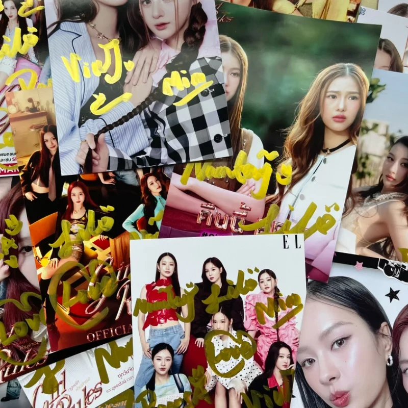 

Milklove Namtanfilm Viewmim Magazine Cover Thai TV Girl Rules Drama Stills Photo Handwritten Signature Picture