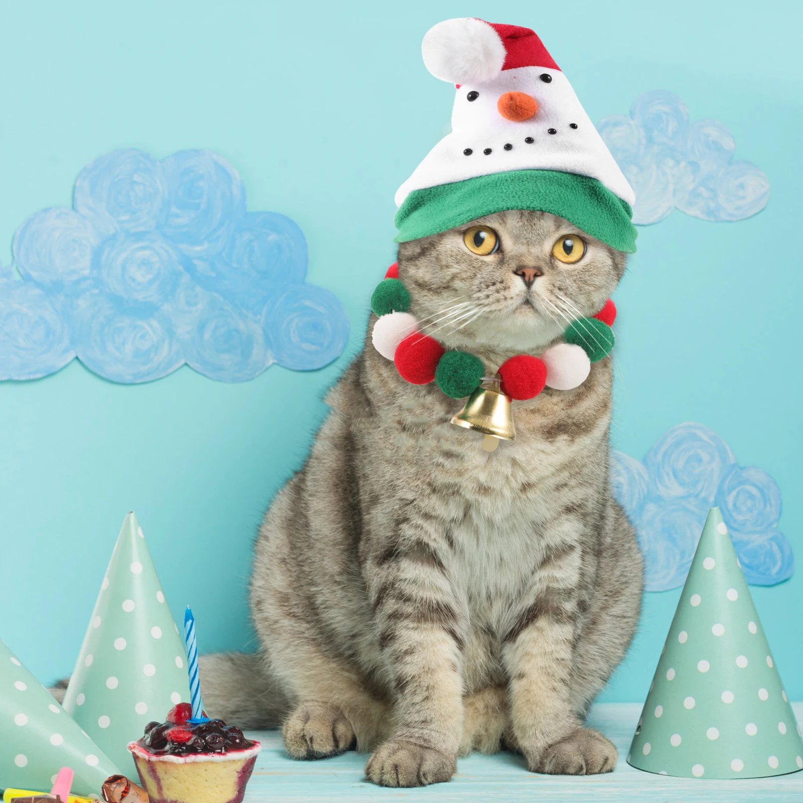 

Christmas Pet Collar Elastic Decorative Neckwear Small Puppy Kitten Collar Dog Supply Holiday Cat Collars Pet Collars for Dogs