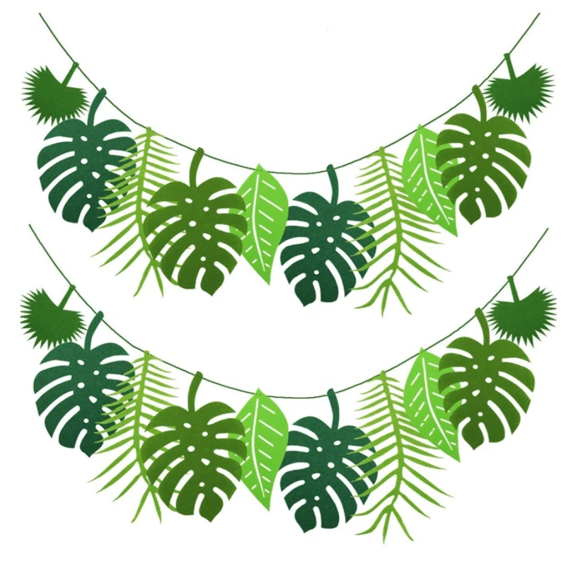 Schildkröte Blatt Dekoration Hawaii Party Sommer alles Gute zum Geburtstag Party Safari Dschungel Tropic Thema Dekor Dinosaurier Thema Parti Dekor – Detail 1