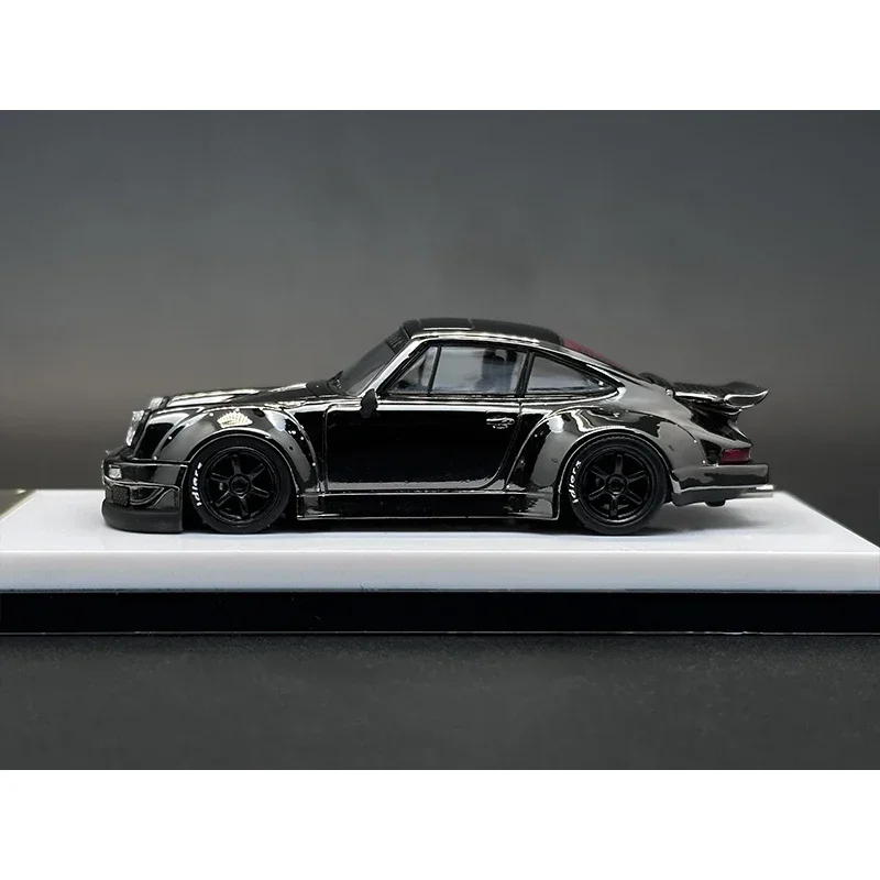 MC 1:64 RWB 930 Whale Wing Duck Wing Chrome Gray Skyline GTR R34 25GT Diecast Diorama Car Model Collection Toys