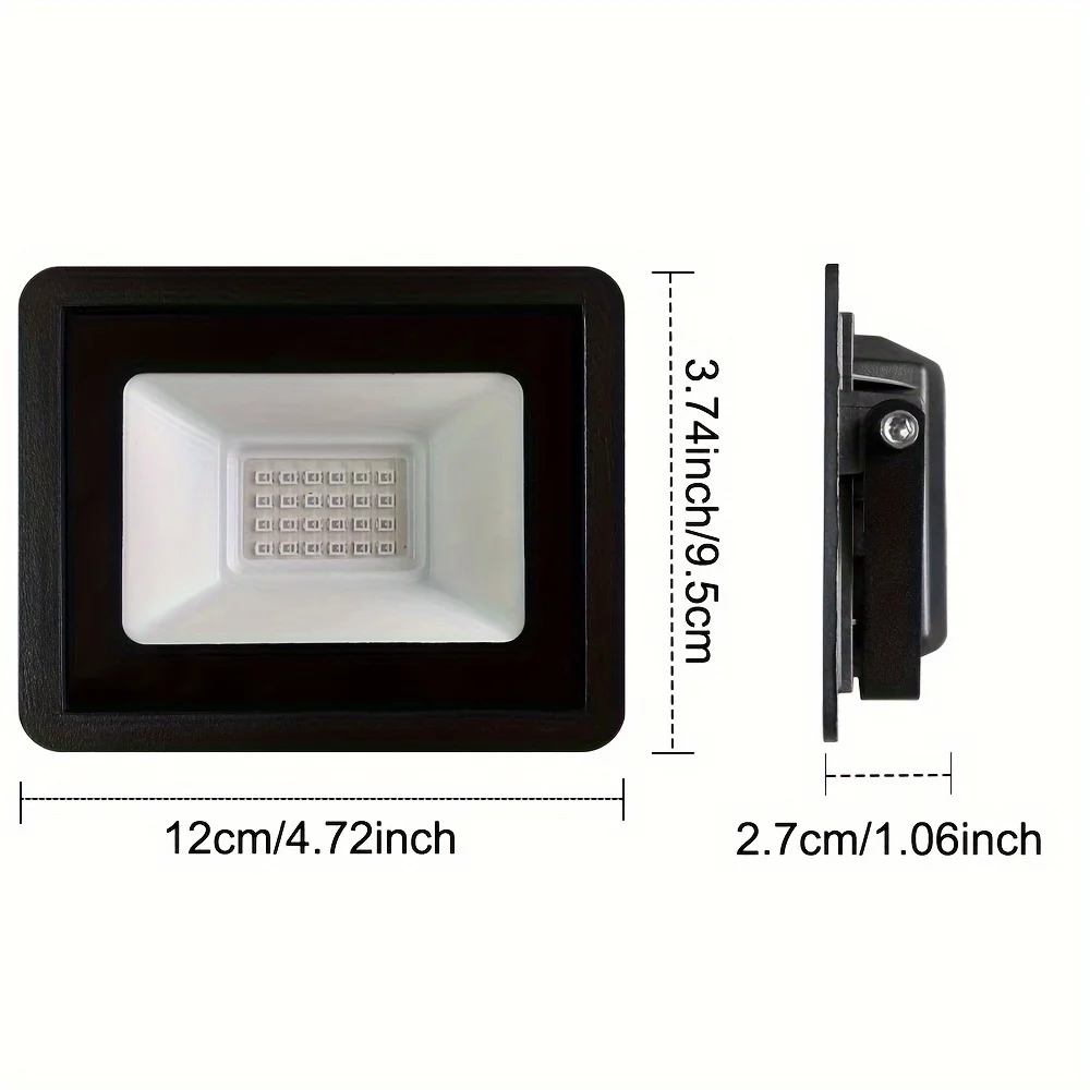 20W LED UV Spotlight 385-400nm UV Floodlight, Fluorescent Stage Light UV Effect with Switch for Party, DJ, Festival Lighting