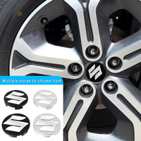 4Pcs Car Wheel Center Emblem Hub Caps Rim Decoration Badge Cover For Suzuki Grand Vitara Baleno GSX SX4 Swift Jimmy Alto Ciaz