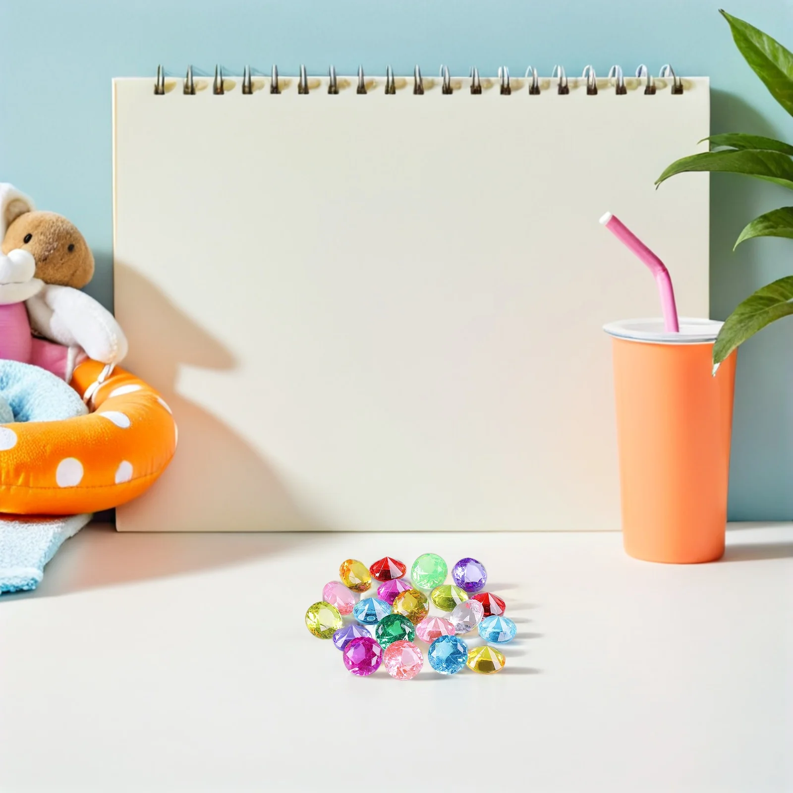 60 stuks glanzende acryl duikedelstenen voor zwembad spelen onder water voor kinderen peuter zwemmen leren en feest