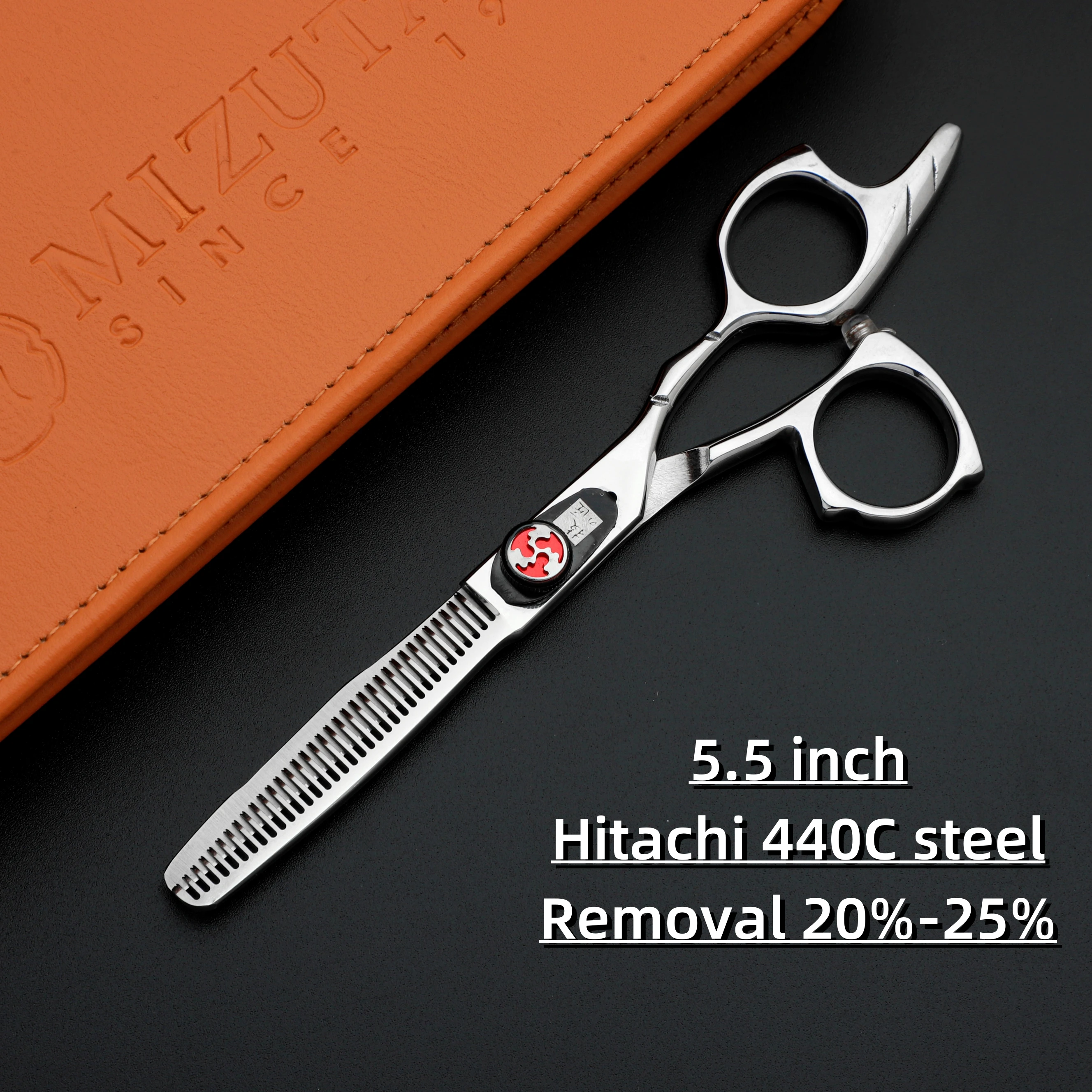 5.5-6-6.5-7 inches Professional hairdressing scissors，Hair thinning shears，440C steel barbershop accessories，Sharp and durable