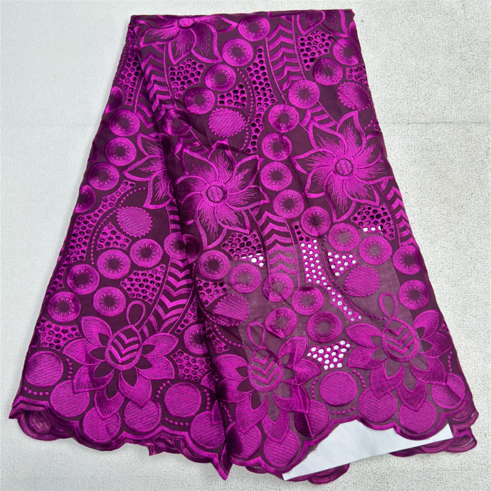 Clearance sale African jacquard milk silk Swiss yarn lace fabric