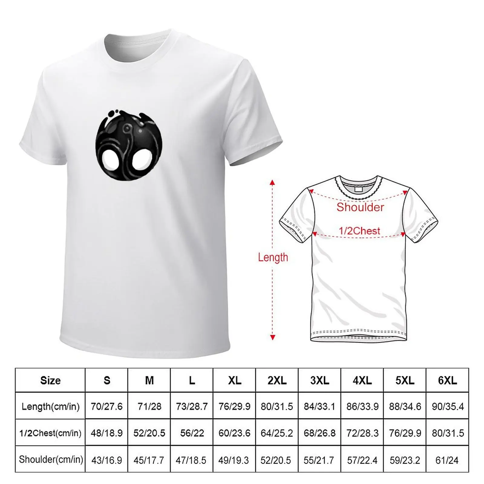 Void Heart - Hollow Knight T-Shirt korean fashion anime clothes aesthetic clothes graphics Men's t-shirts