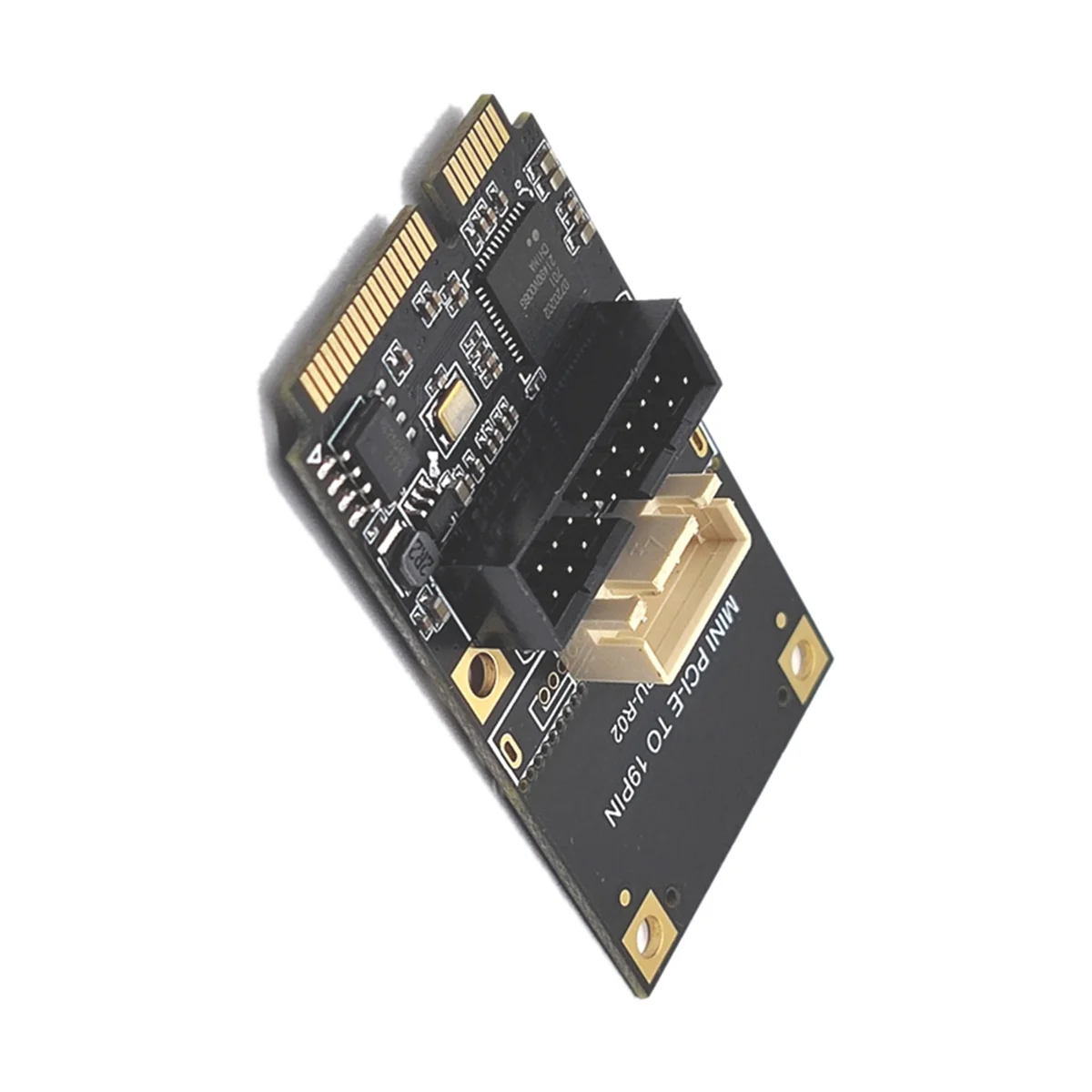 AT87-Mini PCIE zu 19Pin 2Port USB3.0 Adapter Erweiterungskarte Riser Mini PCI Express zu USB 3.0 5Gbps Konverter Board