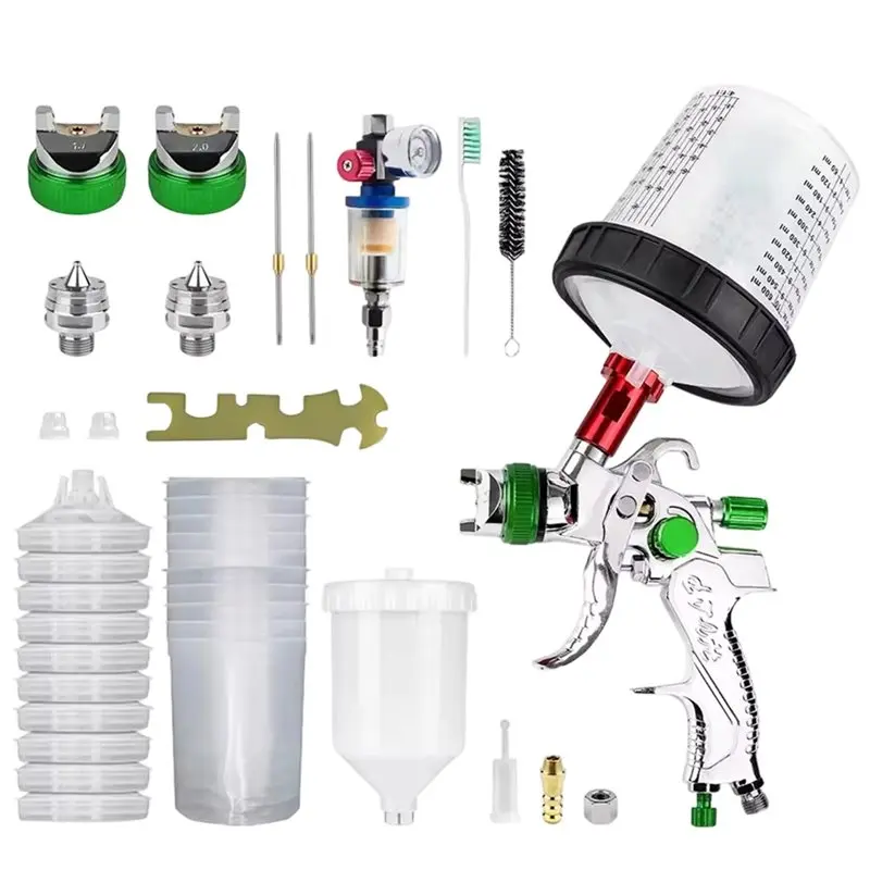 pistola-a-spruzzo-syw-hvlp-14-17-20mm-kit-ugelli-regolatore-aria-filtri-10-tazze-per-miscelazione-vernice-senza-pulizia-verdi