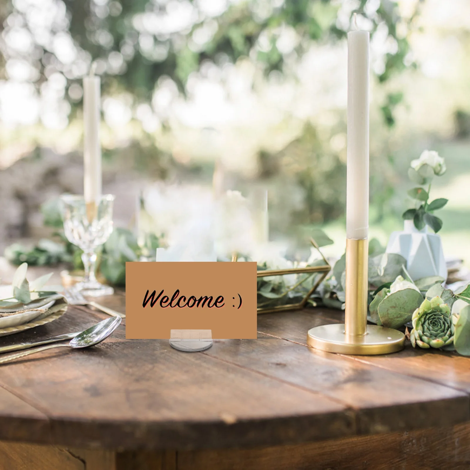 

100 Pcs Business Card Holder Stand Holders Base for Desk Cards Games Desktop Plastic