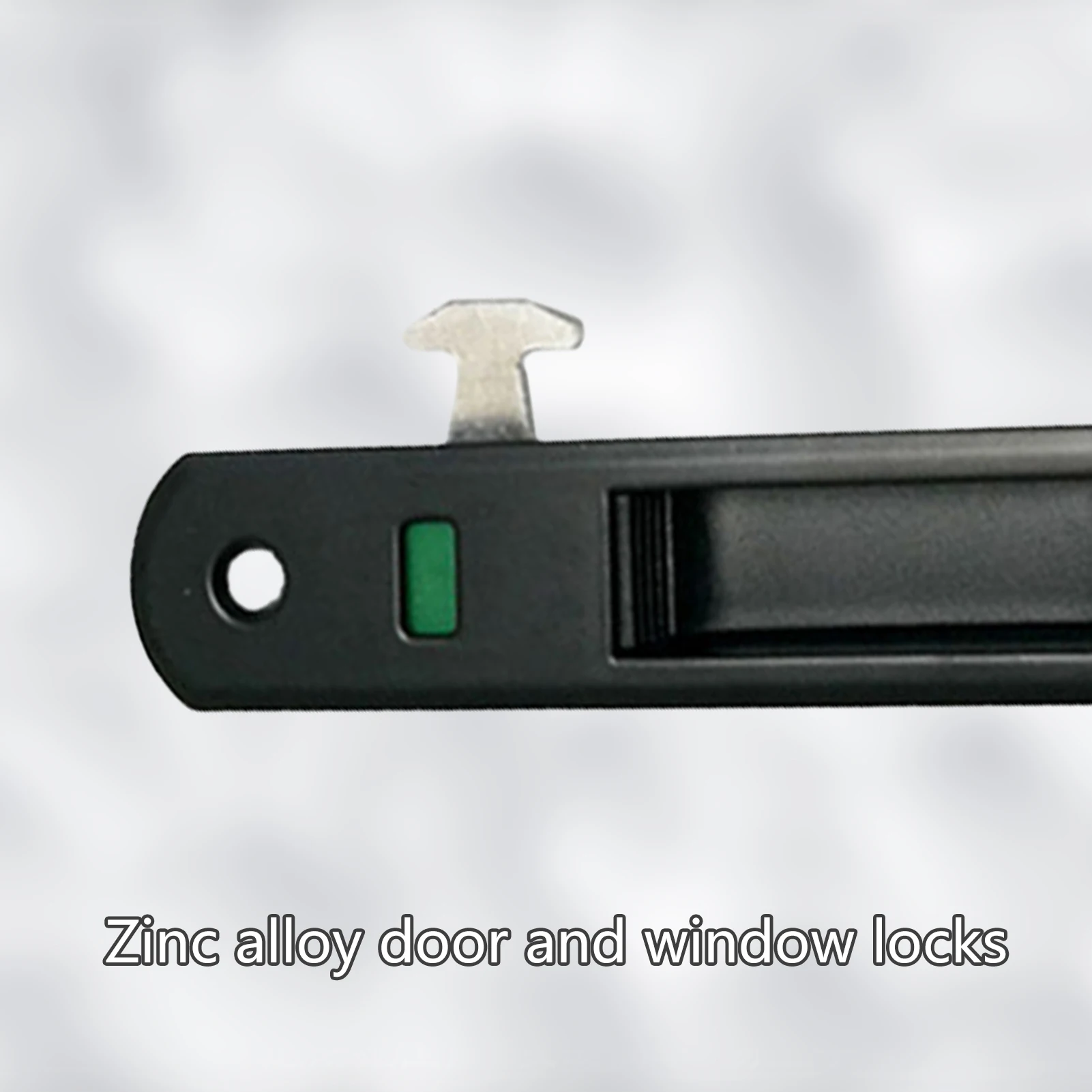 Zinc Alloy Slide Door Lock Smooth Push and Pull Silent Operation Lock for Outdoor Garage Furniture
