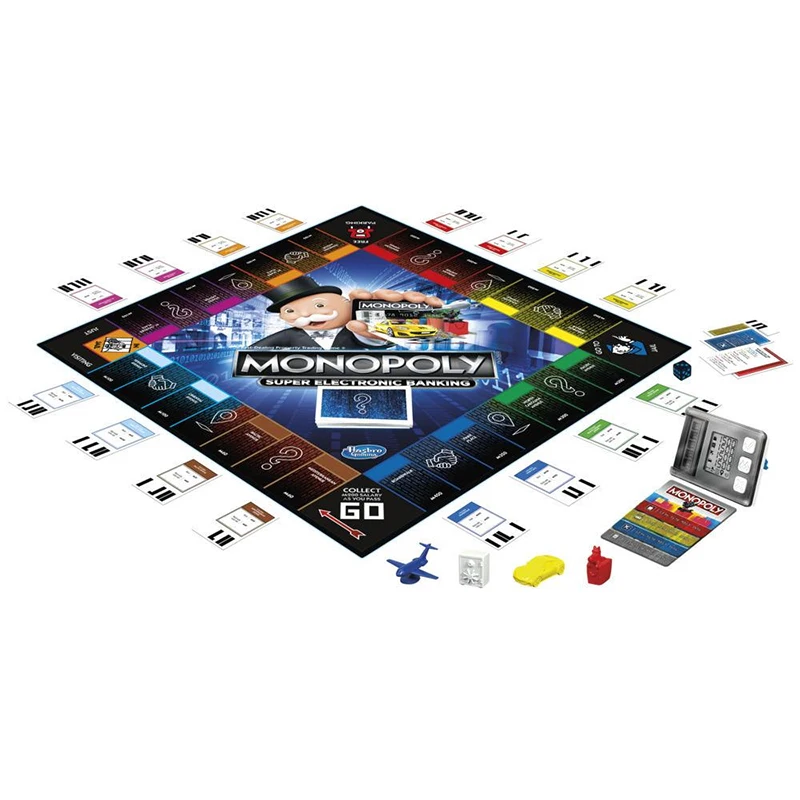 Hasbro Monopoly Board Game Play Card Toy Super Electronic Banking Board Game Card Game Family Party Game Toys for Kids Gift