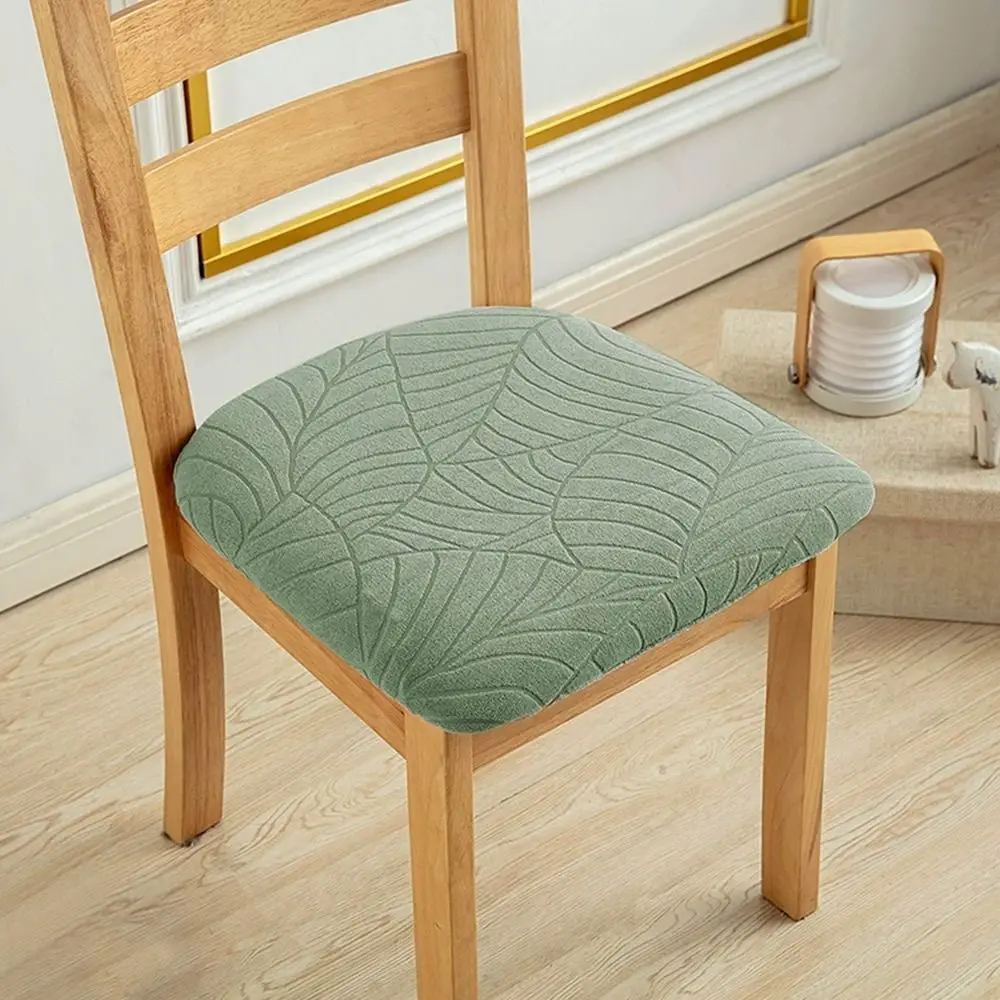 Waterproof Chair Seat Cover Washable Removable Jacquard Chair Sleeve Anti-dirty Stretch Seat Cushion Covers