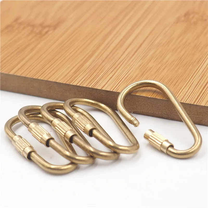 1pc 36mm Solid Brass Cast O-Ring Openable Round Connect Buckle for Webbing Leather Craft Bag Strap Belt Pet Collar High Quality