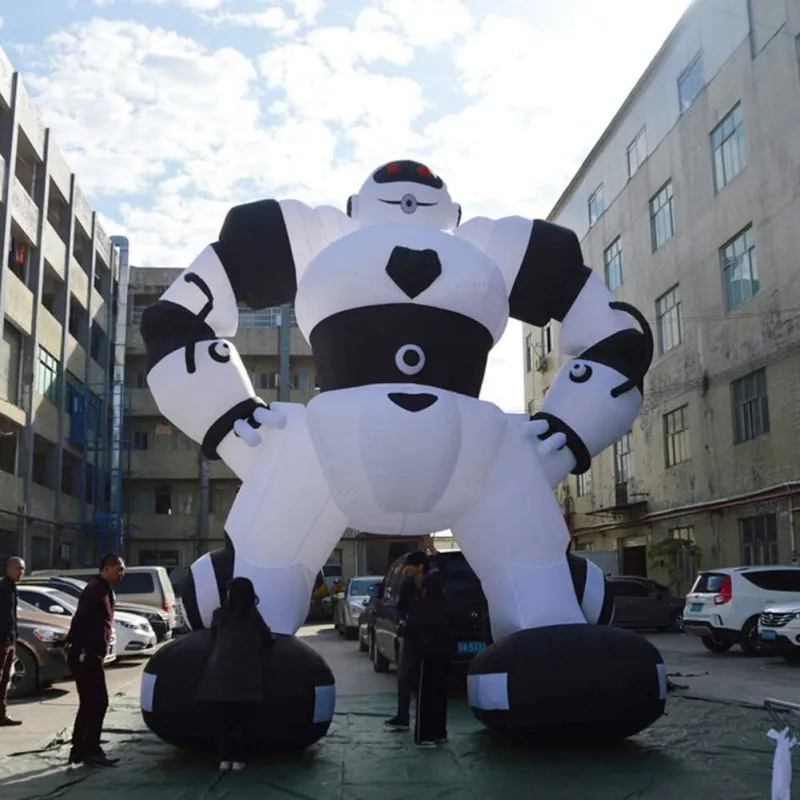 

SAYOK 3m/6m Giant Inflatable Robot Outdoor Indoor Advertising Inflatable Robot Cartoon Model for Event Business Store Party