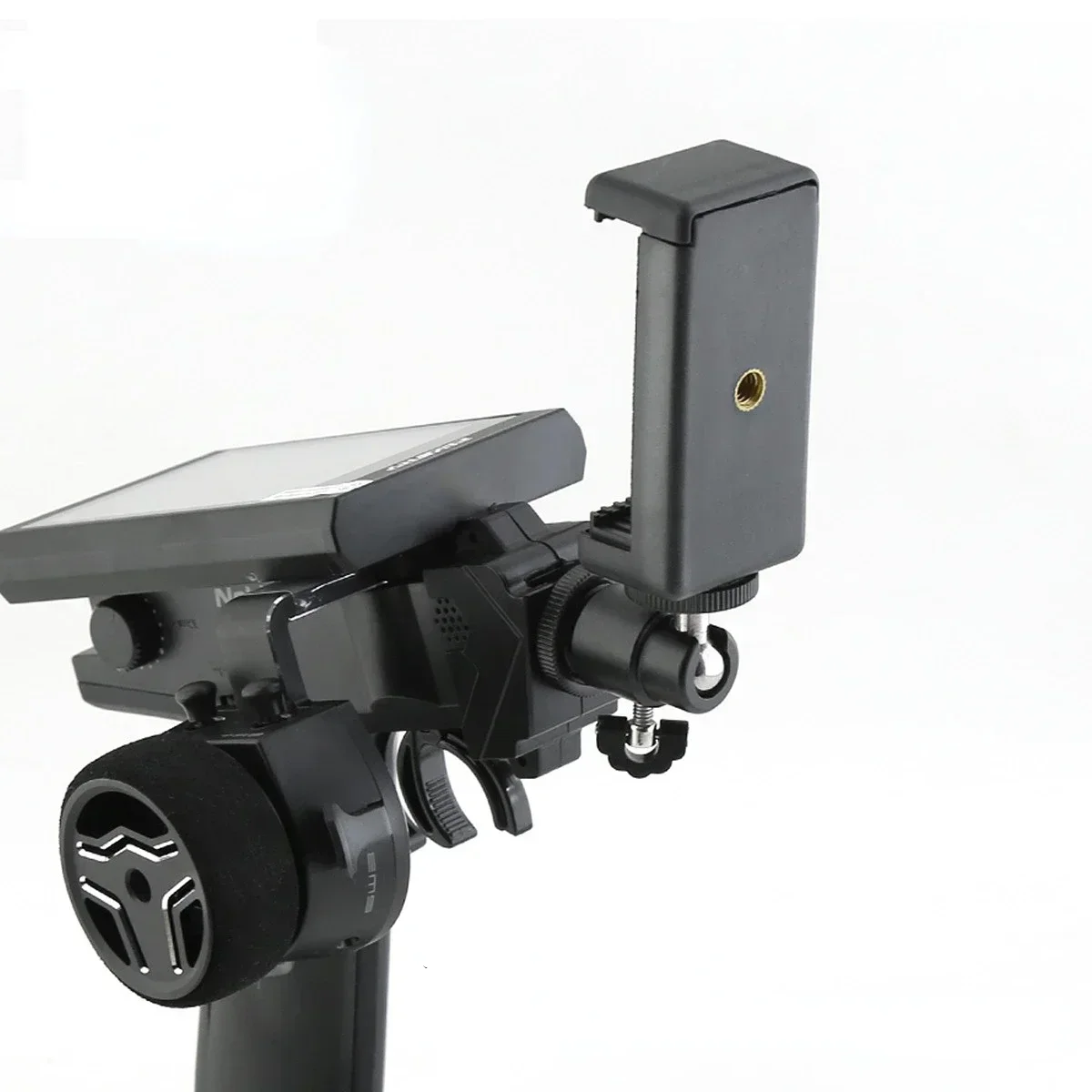 حامل هاتف كليب قوس جبل دعم ل Flysky FS-NB4 الارسال تحكم عن بعد 1/8 1/10 RC قطع غيار قوارب السيارات