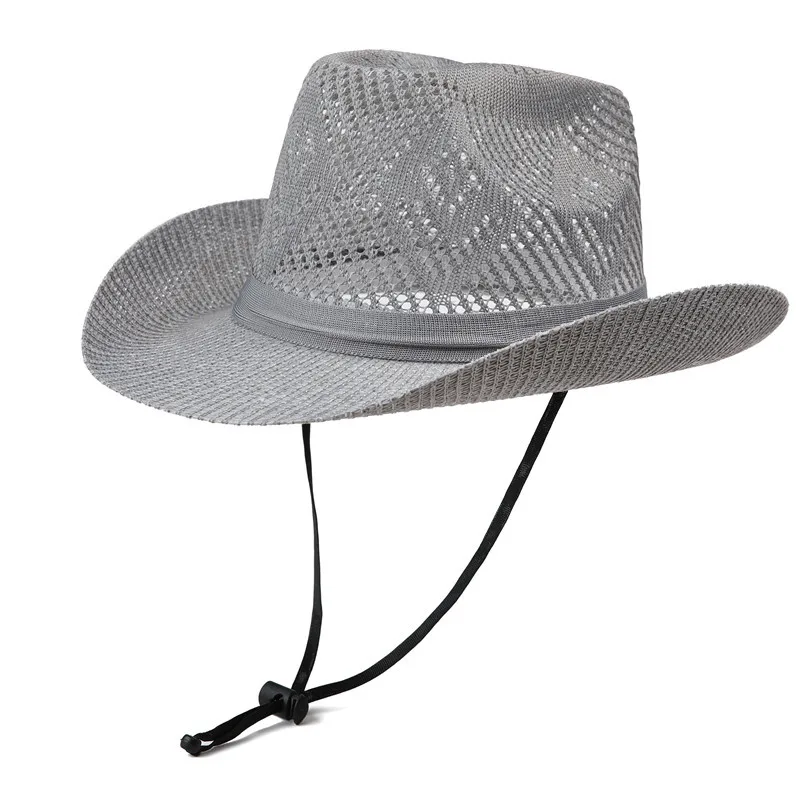 Summer Tourism Beach Fisherman Hat Sun Protection Hat Men's Outdoor Hollowed Out Sun Hat Fedoras